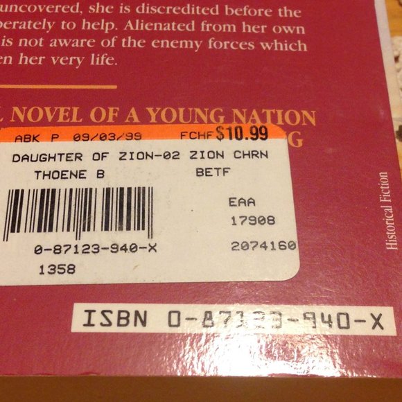 3 for $10 book sale! Vintage Historical Fiction - A Daughter of Zion - Picture 7 of 8